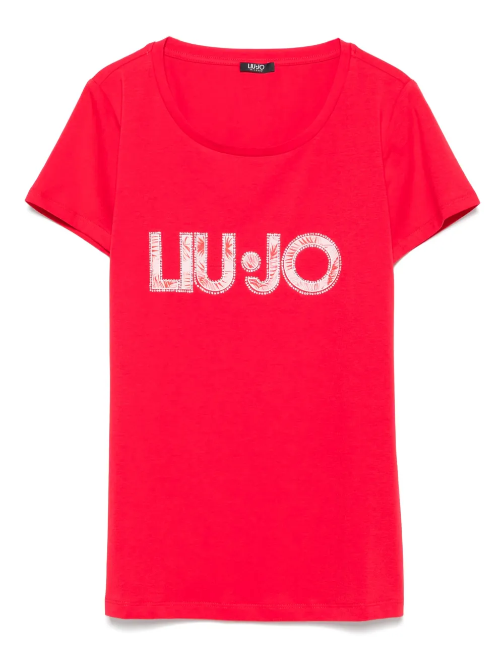 LIU JO playera con detalles de cristal | rojo | Image 1