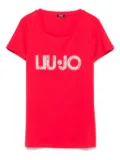 LIU JO crystal-embellished T-shirt - Red