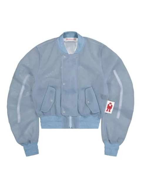 Walter Van Beirendonck veste bomber à effet de transparence