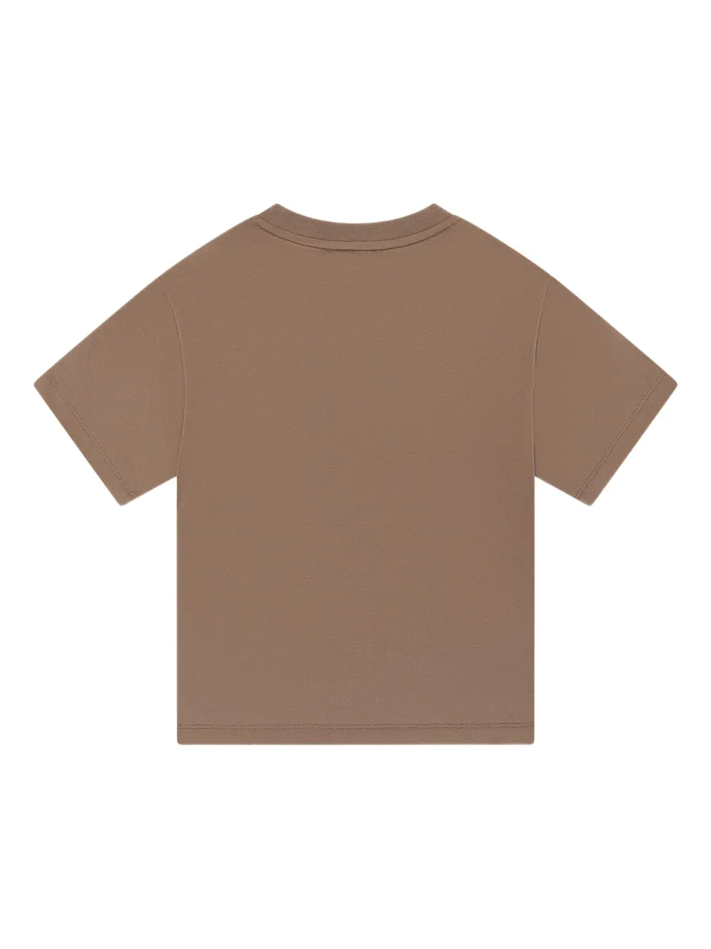 Emporio Armani Kids T-shirt met geborduurd logo Bruin
