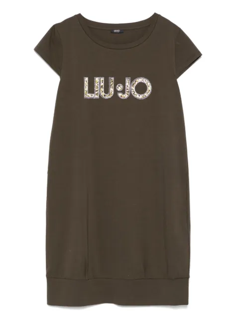 LIU JO vestido corto con detalles del logo