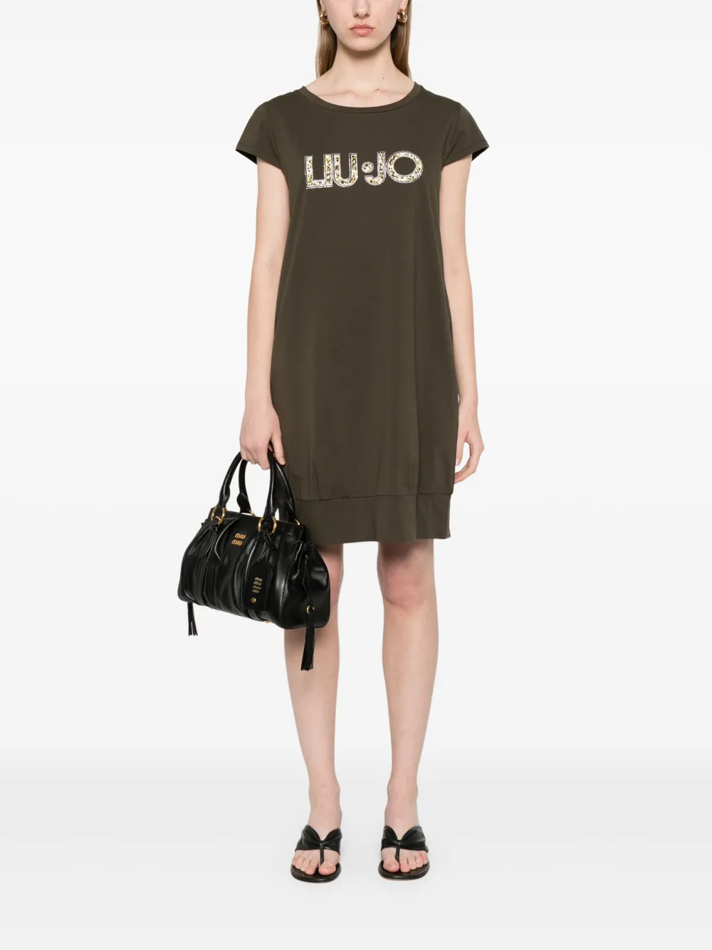 LIU JO robe courte à logo strassé | Robes de jour | Image 2