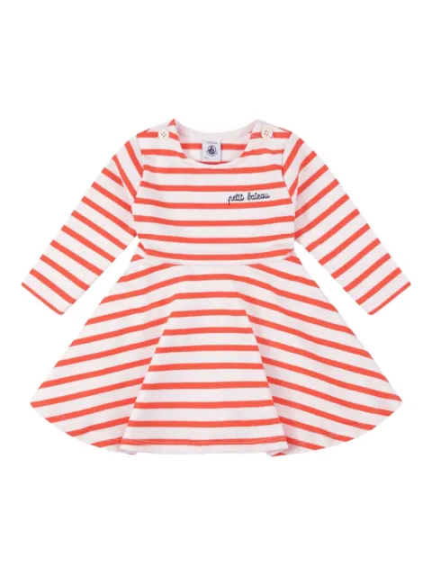 Petit Bateau فستان قطن عضوي