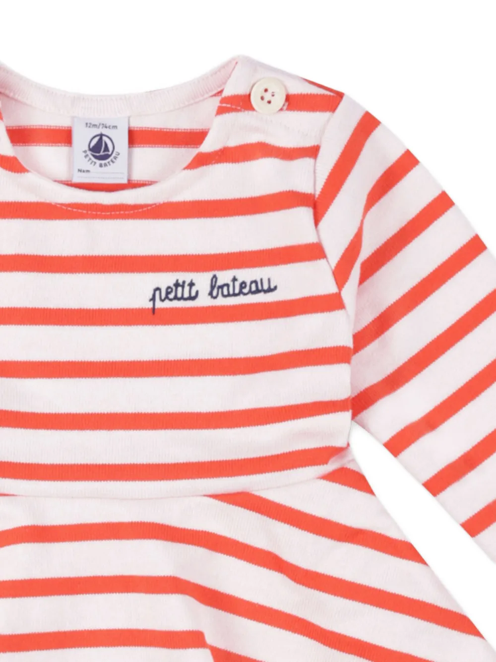 Petit Bateau Jurk van biologisch katoen Rood