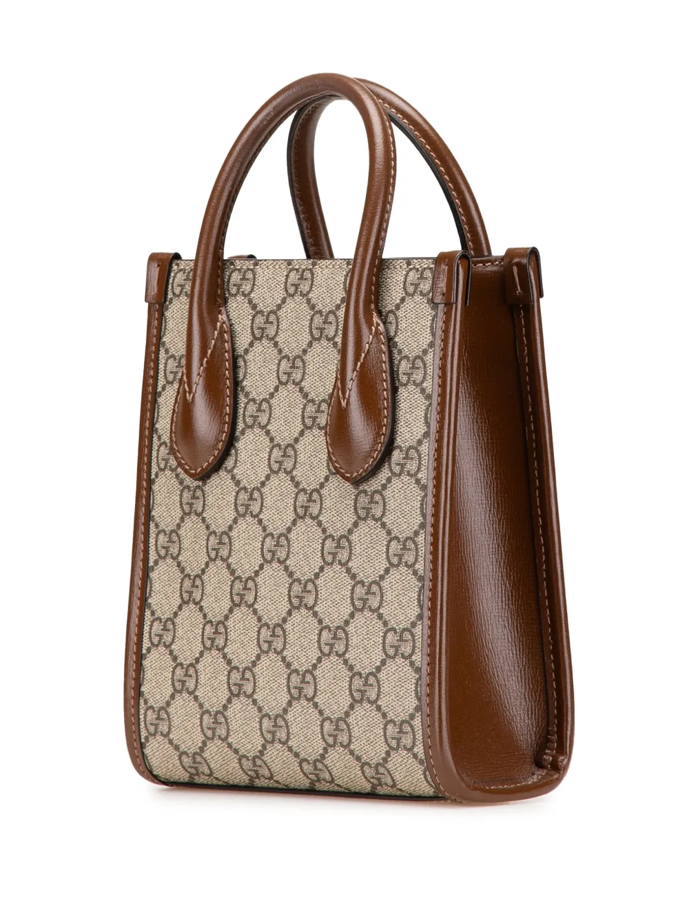 Gucci Pre-Owned 2016-2024 Mini GG Supreme Interlocking G satchel | Pre-Owned | Image 2