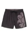 Sundek sun-print swim shorts - Black