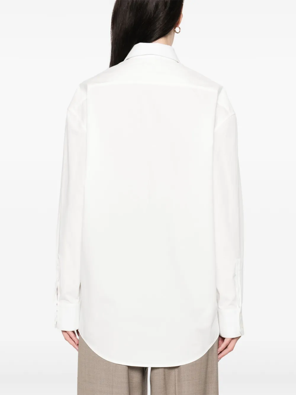 Saint Laurent Popeline blouse Wit