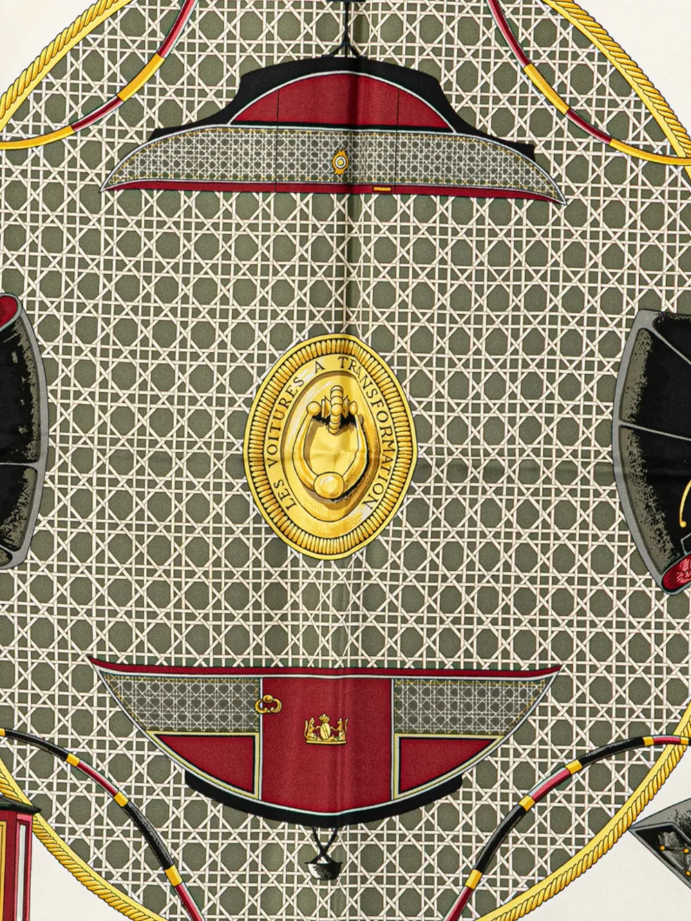 Hermès Pre-Owned mascada Les Voitures A Transformation de seda del siglo XX | Image 2