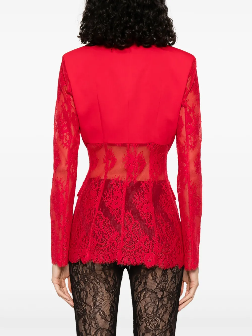 PINKO Blazer met enkele rij knopen Rood