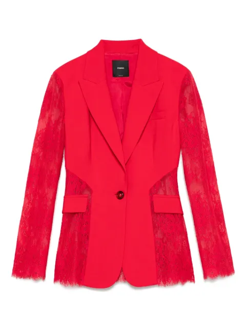 PINKO single-breasted lace blazer