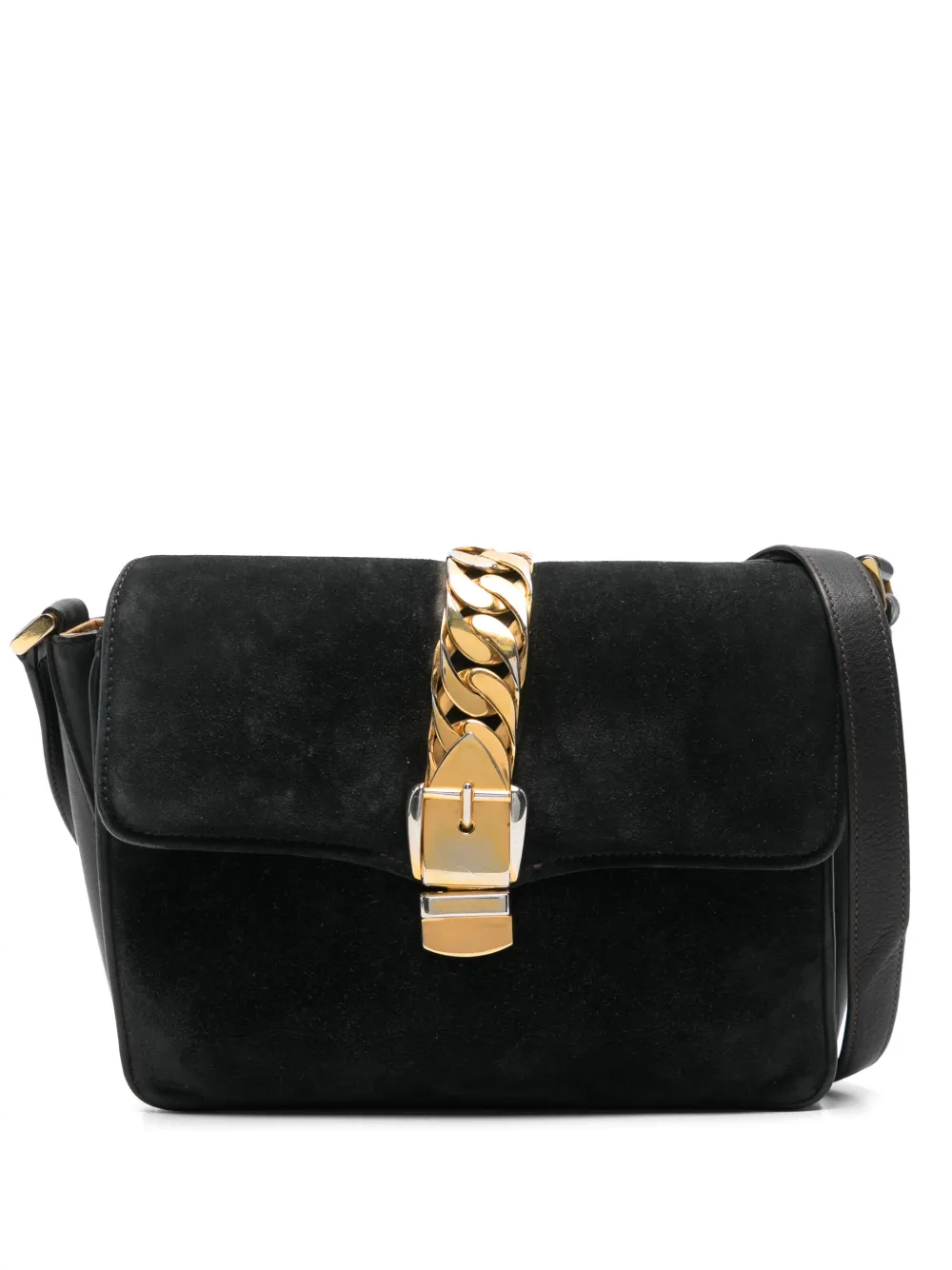Gucci Pre-Owned 1960s シルヴィ ショルダーバッグ - ブラック Gucci Pre-Owned 1960s シルヴィ ショルダーバッグ - ブラック