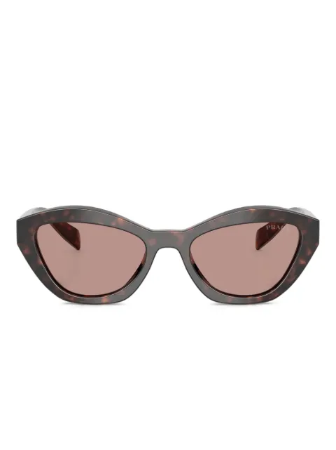 Prada Eyewear Occhiali da sole cat-eye con effetto tartarugato