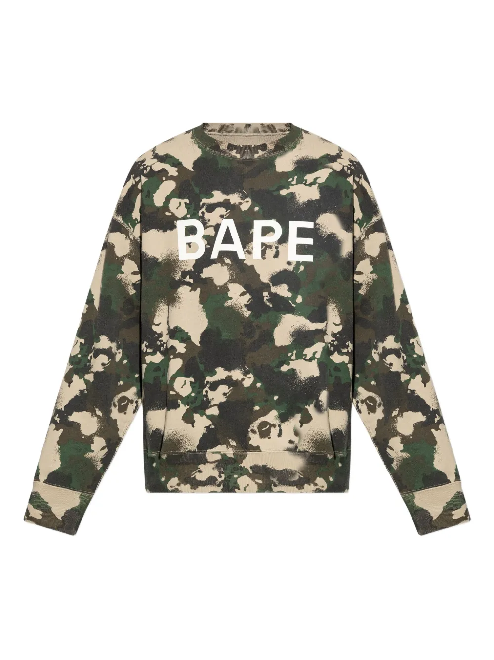A BATHING APE® sudadera con estampado militar | verde | Image 1