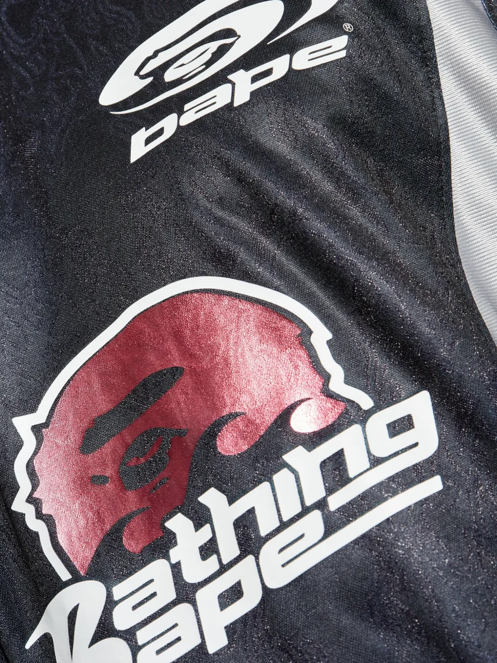 A BATHING APE T-shirt met grafische print Zwart