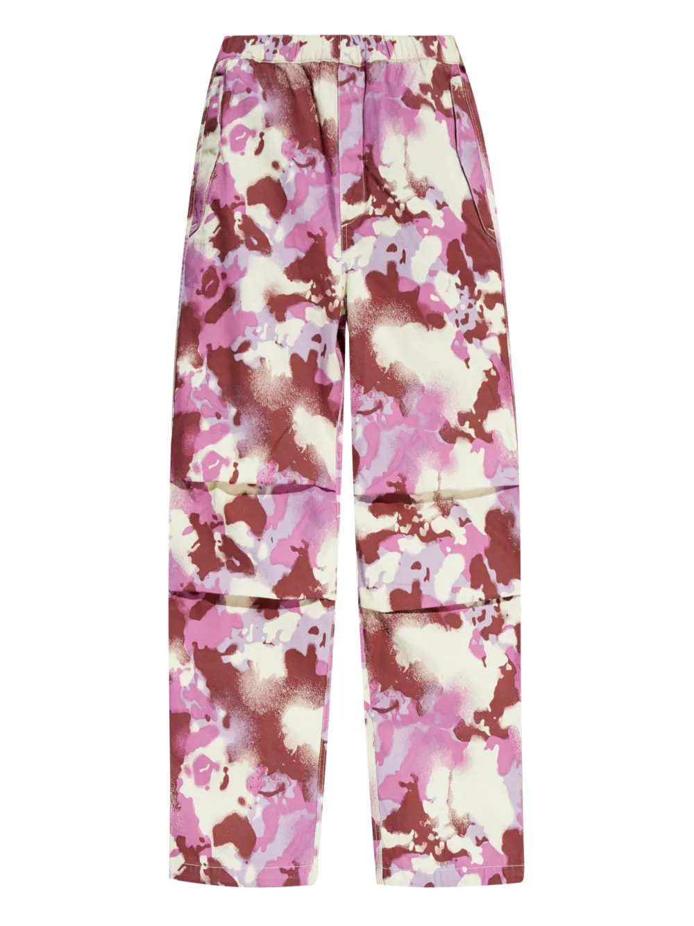 A BATHING APE Broek met camouflageprint Roze