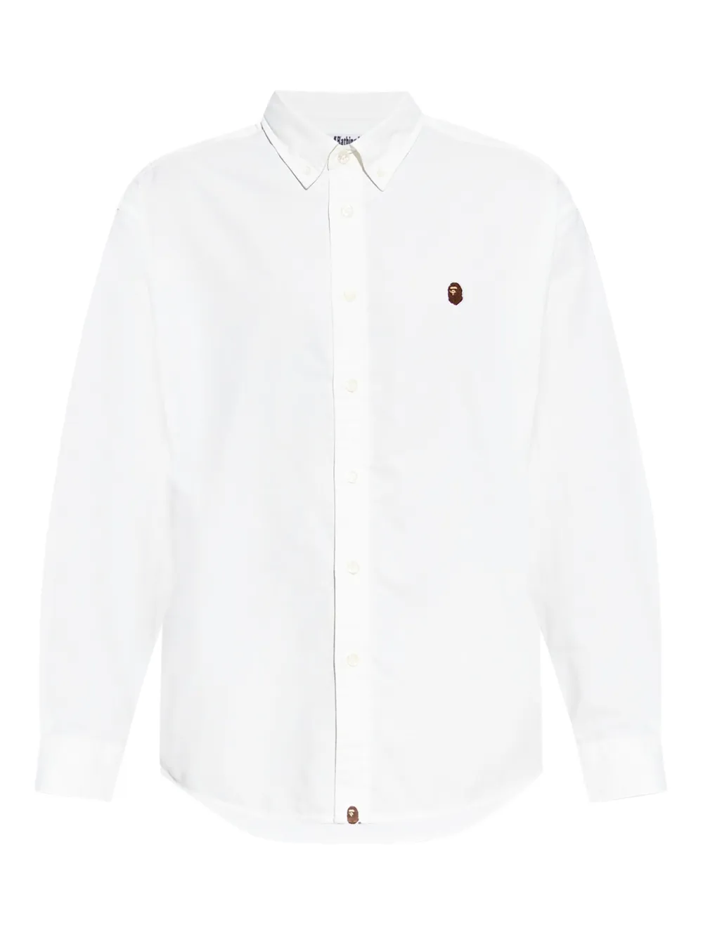 A BATHING APE® camisa con aplique del logo | blanco | Image 1