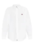 A BATHING APE® logo-appliqué shirt - White
