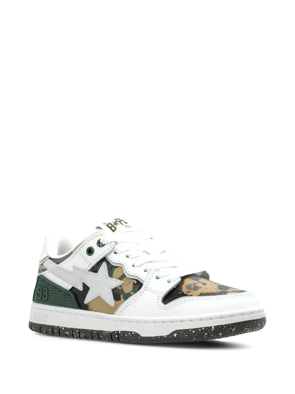 A BATHING APE Leren sneakers Wit