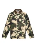 A BATHING APE® Camouflage-print work jacket - Green