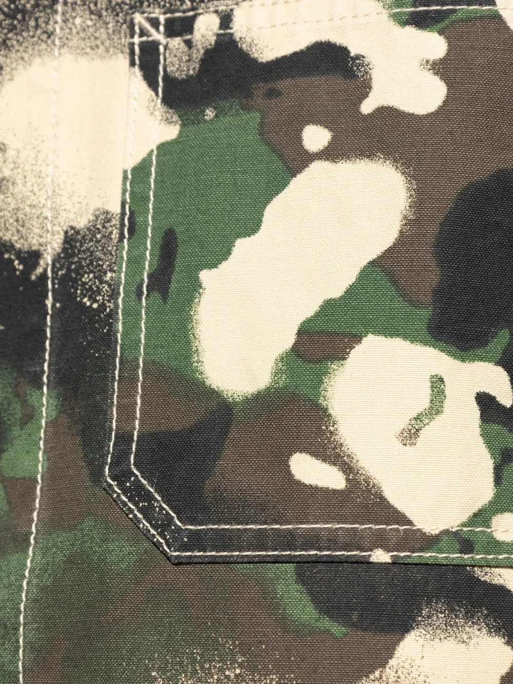 A BATHING APE Jack met camouflageprint Groen