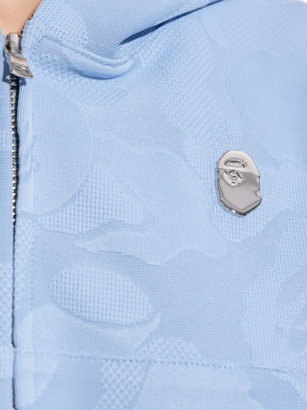 A BATHING APE Hoodie met rits Blauw