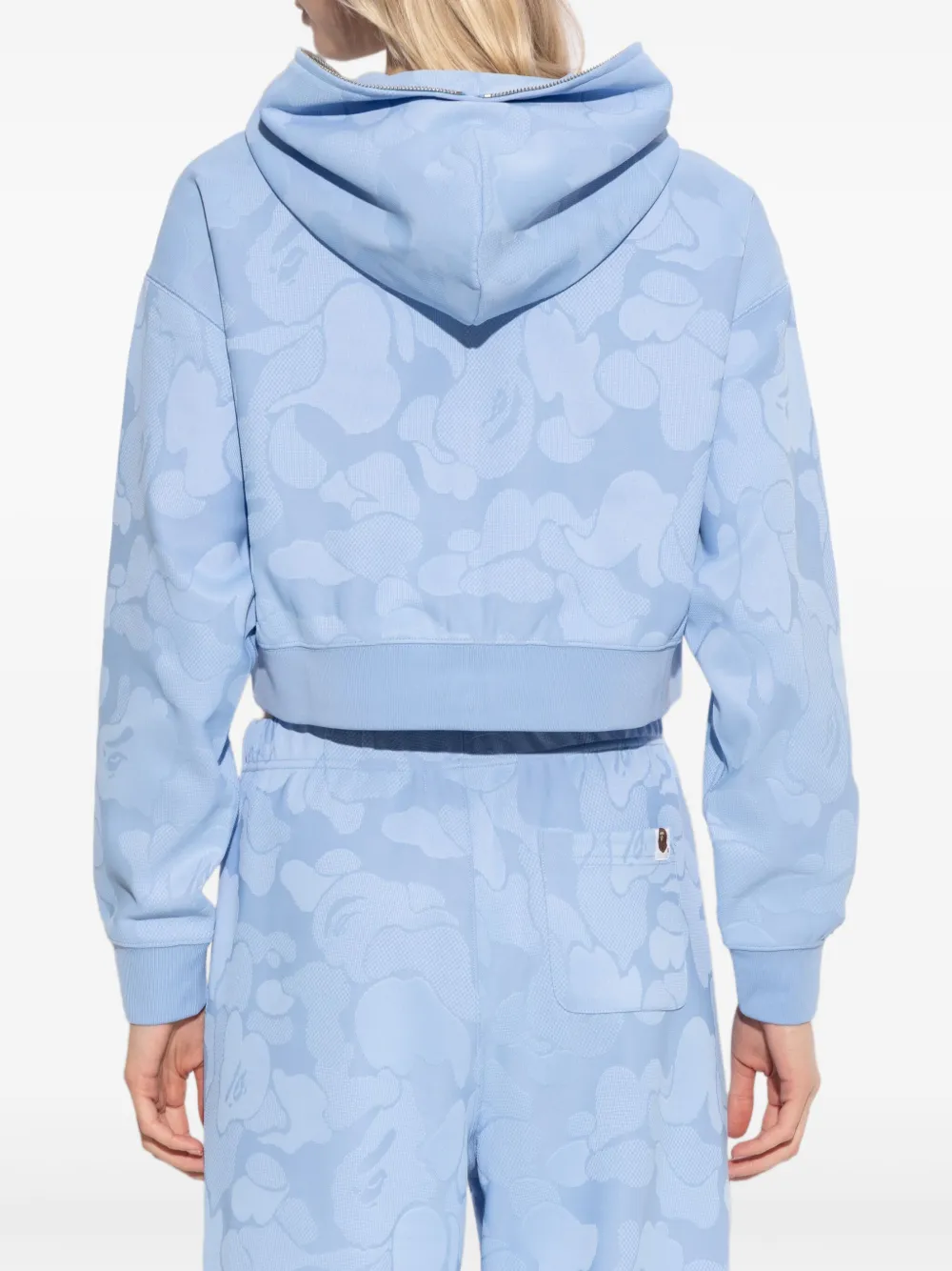 A BATHING APE Hoodie met rits Blauw