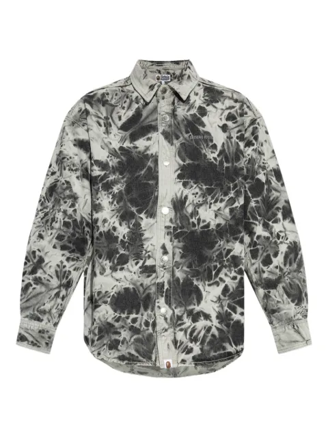 A BATHING APE® tie-dye long-sleeve shirt