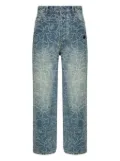 A BATHING APE® straight-leg trousers - Blue