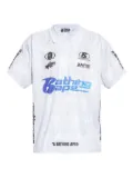 A BATHING APE® graphic logo polo shirt - White