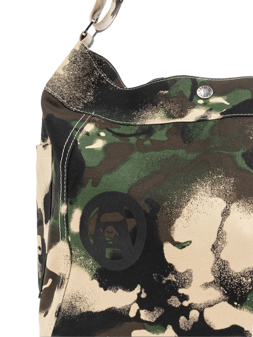 A BATHING APE Katoenen schoudertas Groen