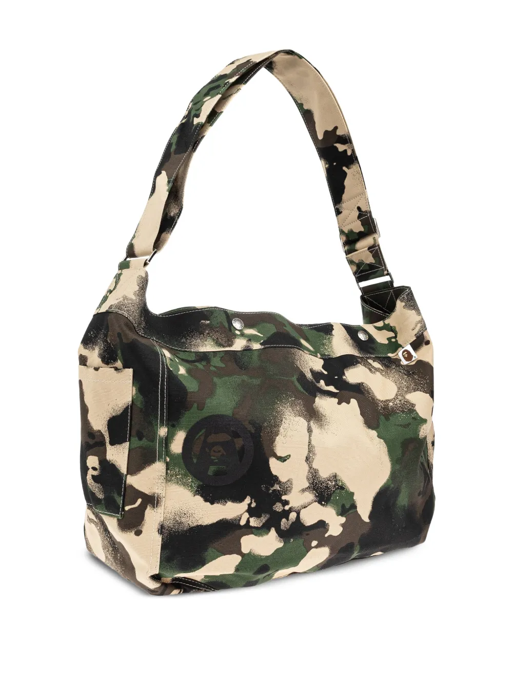A BATHING APE Katoenen schoudertas Groen