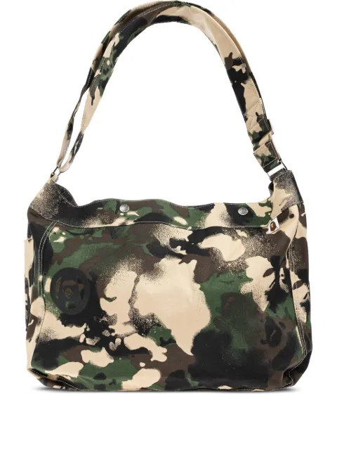 A BATHING APE® cotton shoulder bag
