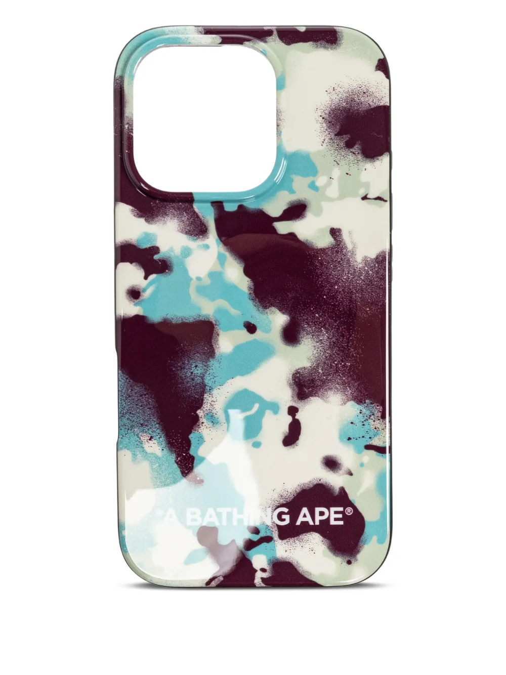 A BATHING APE® Map Camo iPhone 16 Pro case | Blue | Image 1