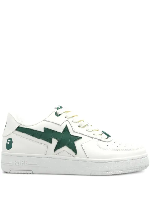 A BATHING APE® leather-panelled sneakers