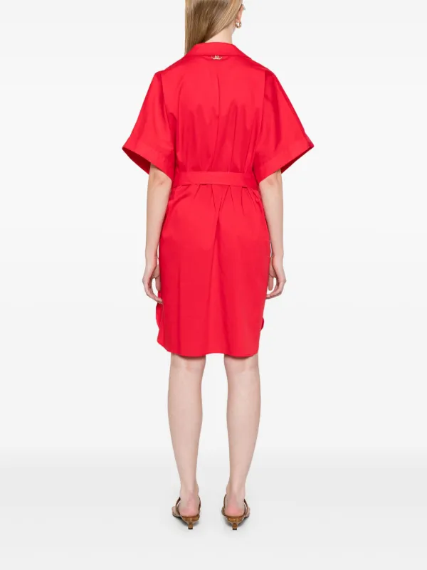strapless open back dress Red Havana Mini Dress Carmine | Brochu Walker L