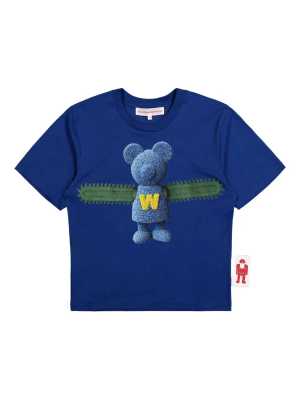 Walter Van Beirendonck Bear Micro Tシャツ | ブルー | FARFETCH JP