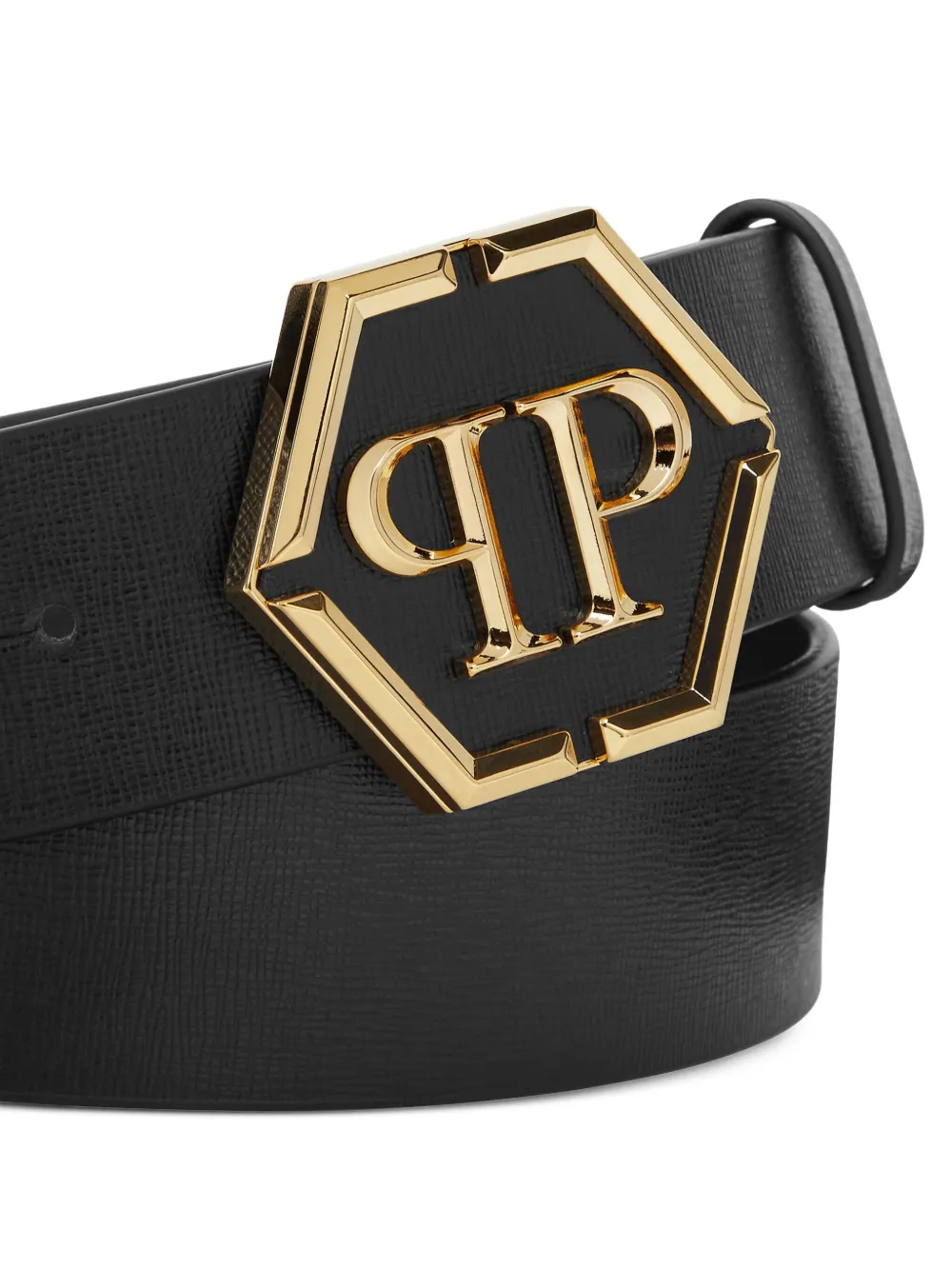 Philipp Plein hexagon-buckle leather belt | Image 2