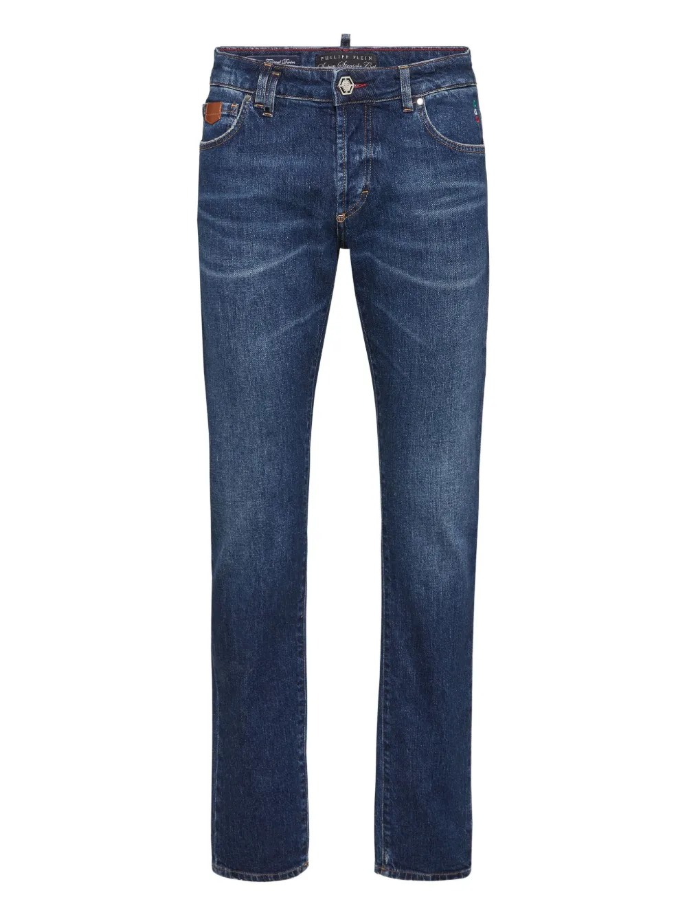Philipp Plein Straight jeans Blauw