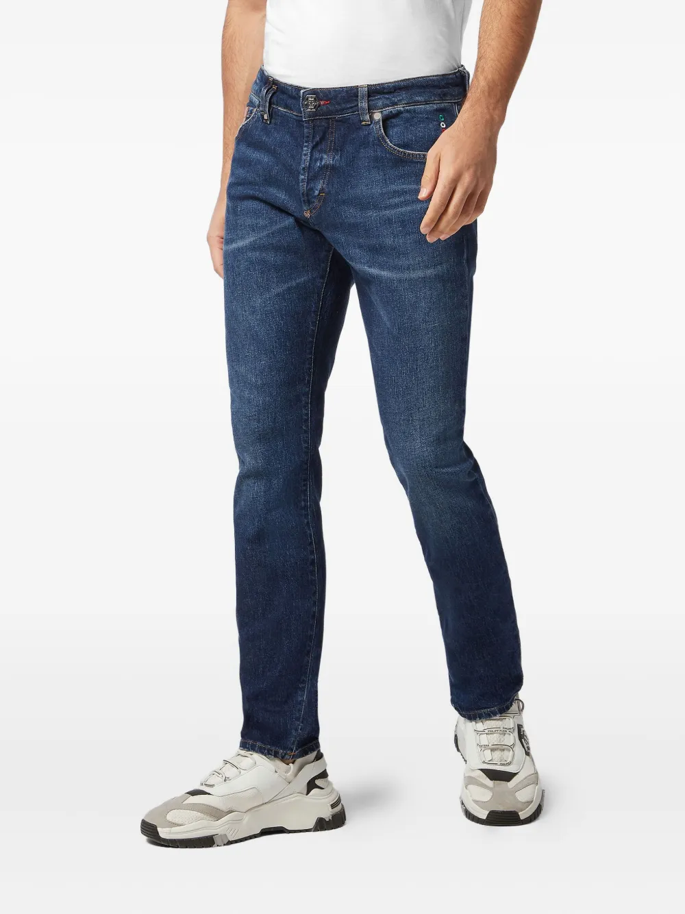 Philipp Plein Straight jeans Blauw