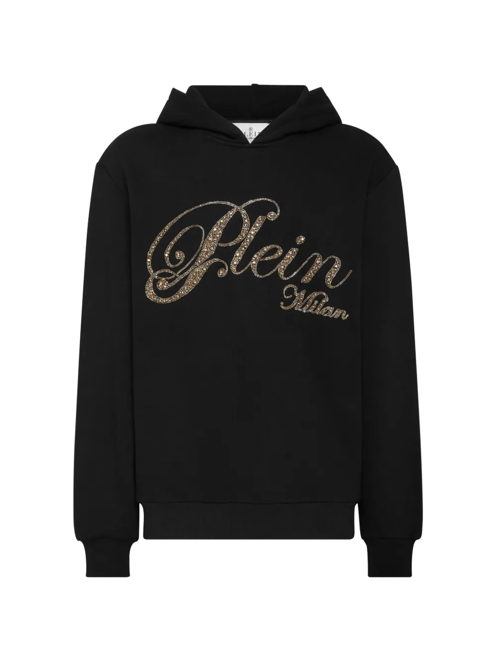 Philipp Plein Felpa con strass - 02 BLACK