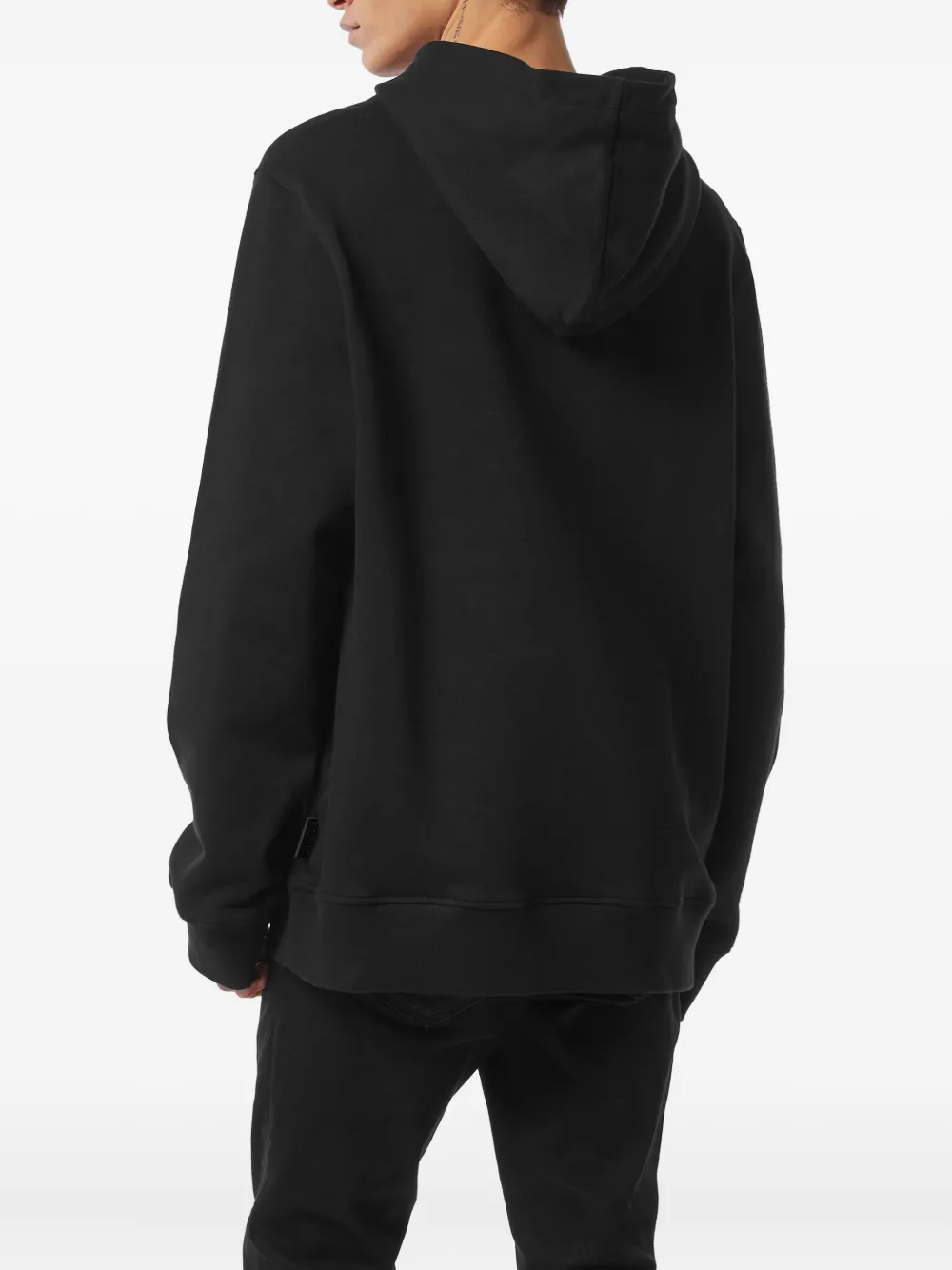 Philipp Plein Hoodie verfraaid met pailletten Zwart