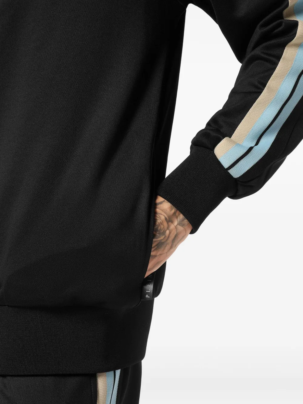 Philipp Plein Trainingsjack met rits en hoge hals Zwart