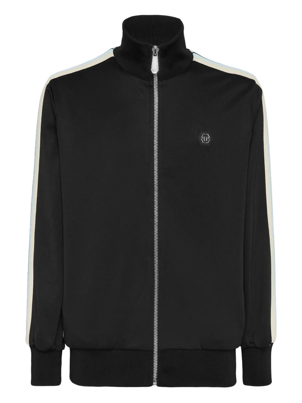 Philipp Plein Trainingsjack met rits en hoge hals Zwart