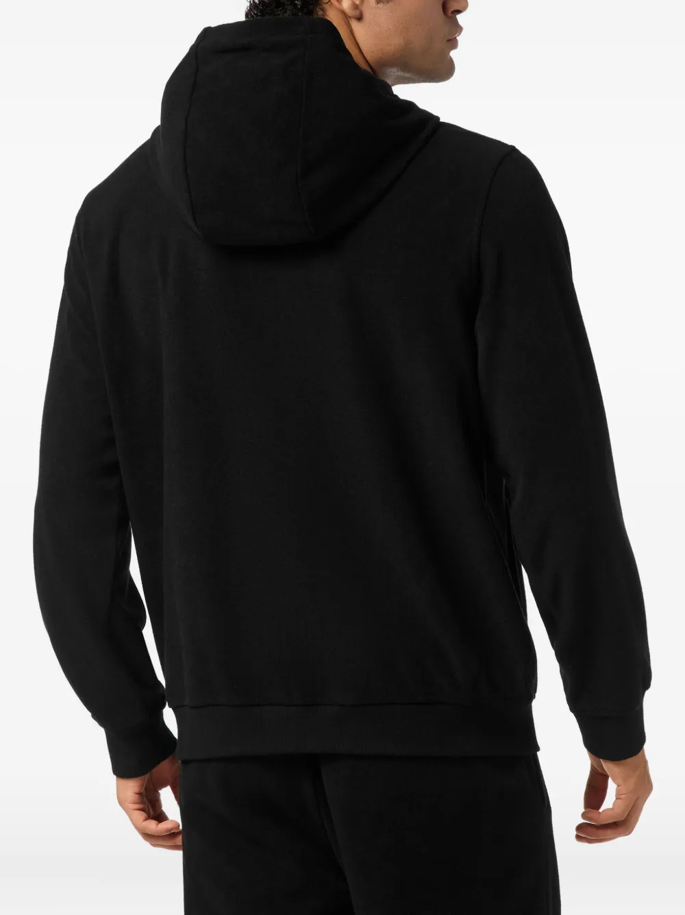 Plein Sport Hoodie met geborduurd logo Zwart