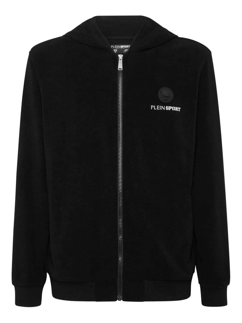 Plein Sport Felpa con cappuccio e logo - Nero