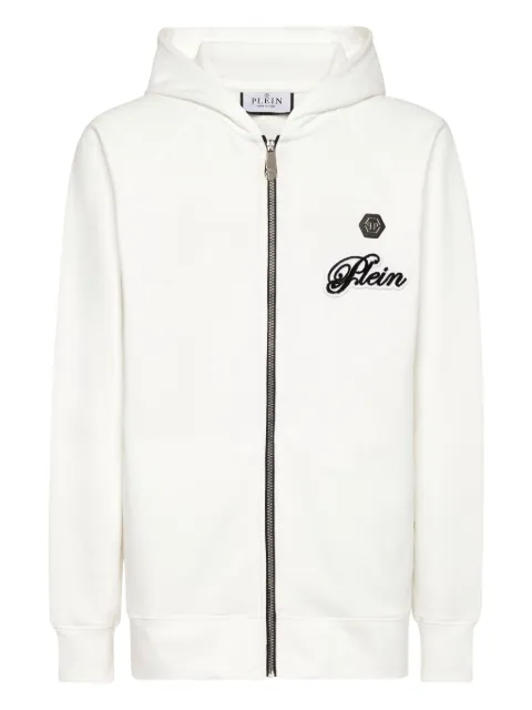 Philipp Plein Basic Signature zip-up hoodie