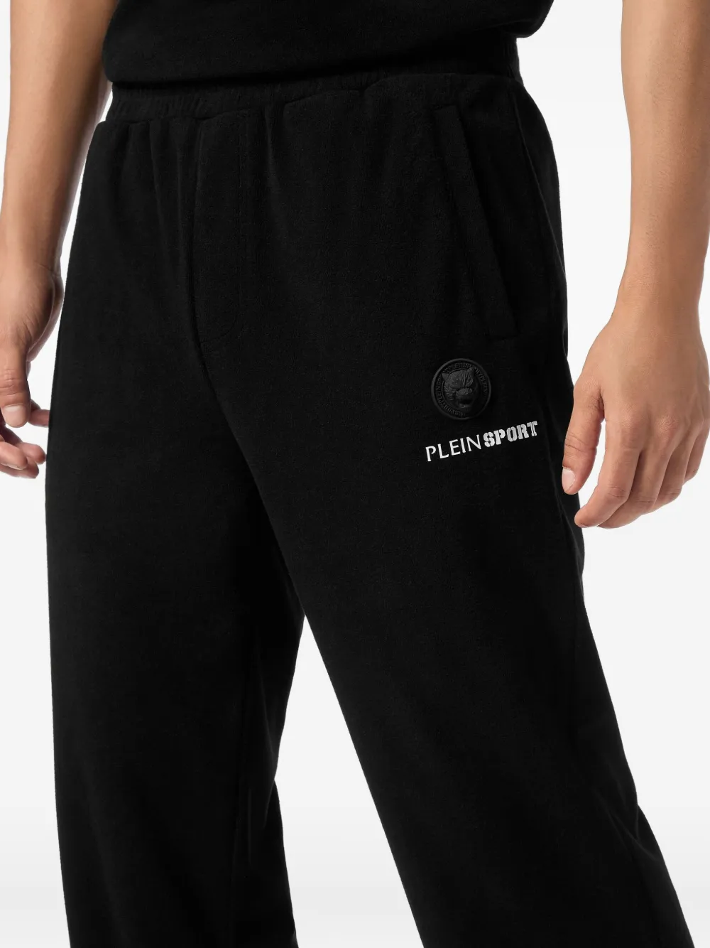 Plein Sport Trainingsbroek met geborduurd logo Zwart