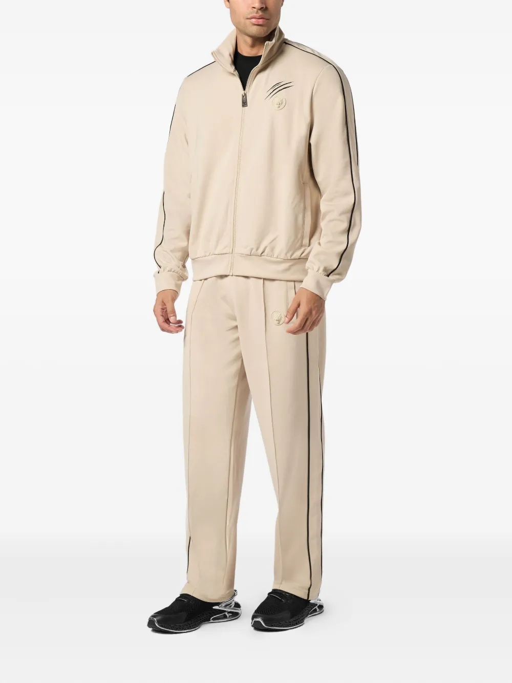 Plein Sport Trainingsjack met rits Beige