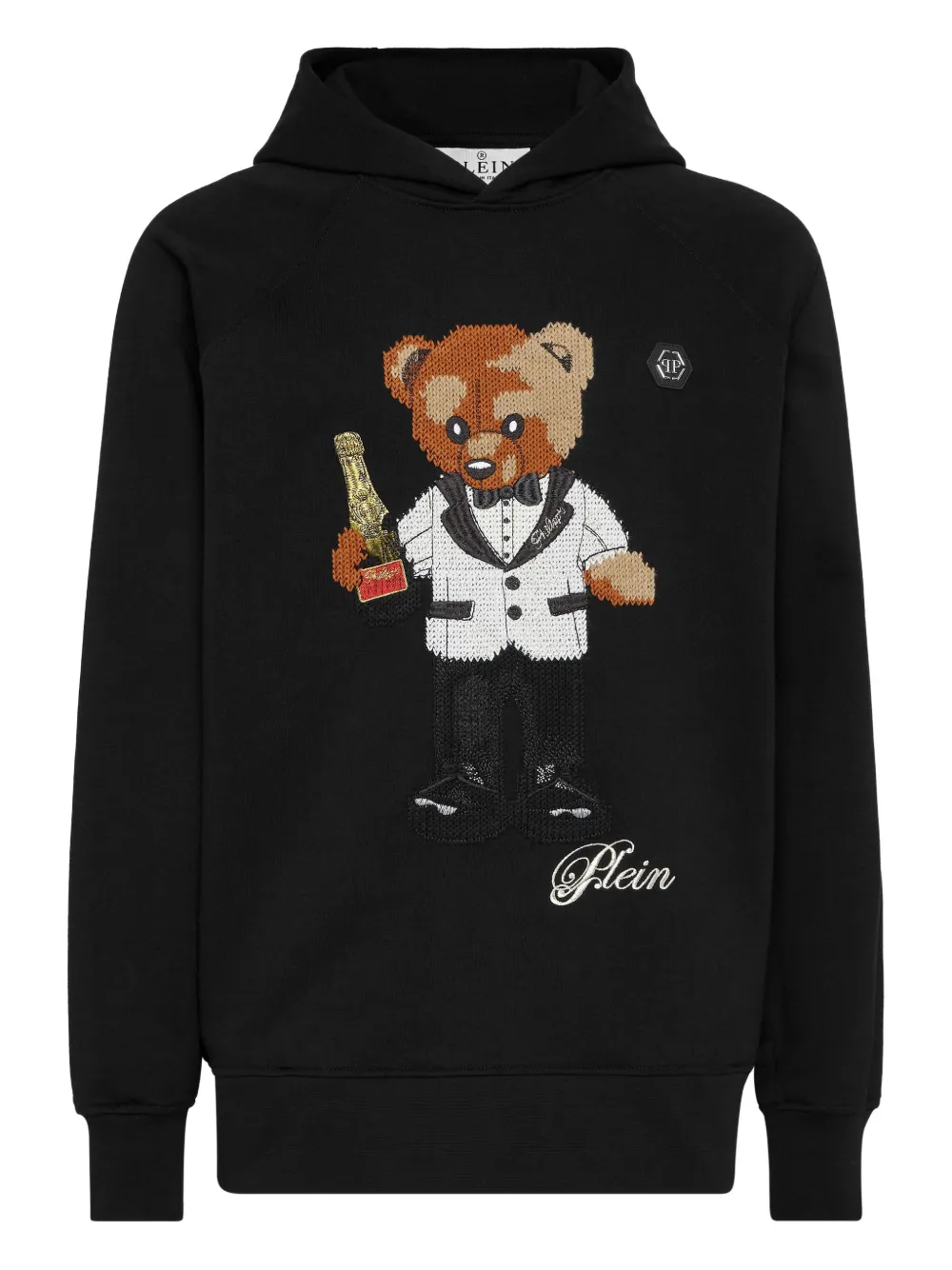 Philipp Plein Teddy Waiter hoodie Zwart