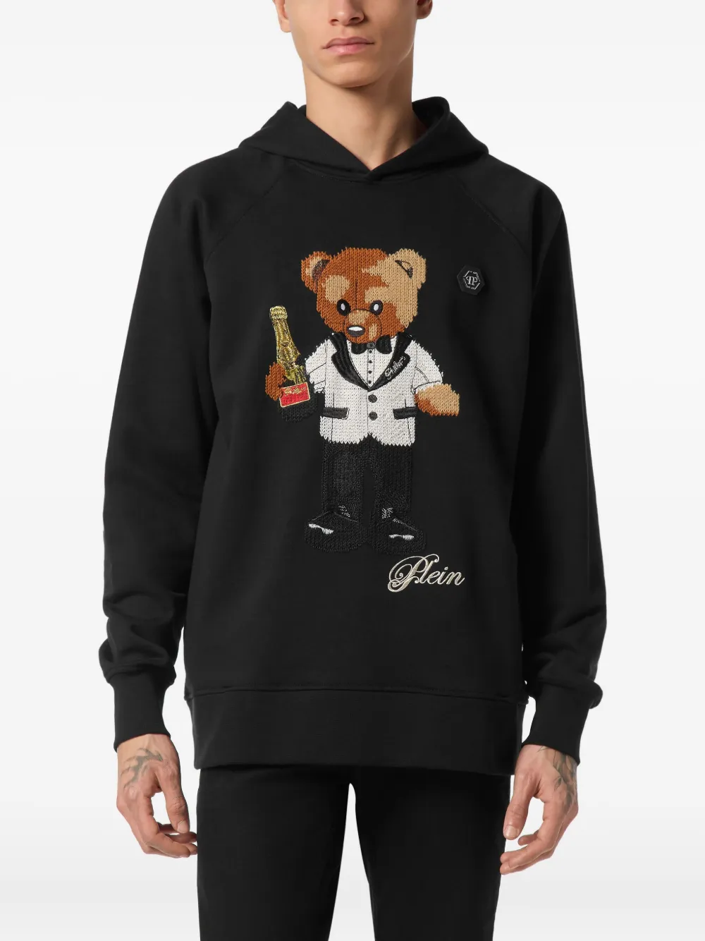 Philipp Plein Teddy Waiter hoodie Zwart